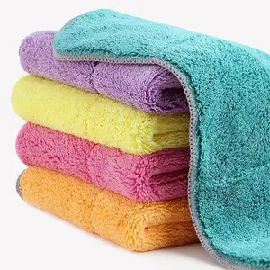 40x40cm Water magnet large pile car detailing cleaning drying cloth 1200 gsm Microfiber Towel
