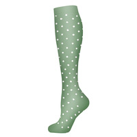 Chaussettes de compression athlétiques à motif de points Bas unisexes au genou pour la récupération musculaire Course à pied Cyclisme