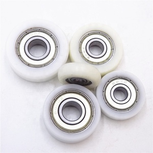 6000ZZ 6000-2Z Tamaño personalizado POM Nylon poliuretano pu rodamiento recubierto de goma 6000 manguito de plástico para rodamientos de rodillos de puerta corredera - Product Image 5