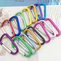 Mousqueton promotionnel pas cher 2026, accessoires porte-clés mousqueton, mousqueton portable en alliage d'aluminium avec anneau en D pour sacs à dos de sport