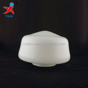 Paralume a sospensione in vetro bianco latte soffiato a mano <span class=keywords><strong>per</strong></span> lampada a sospensione scolastica paralume scolastico in vetro bianco opale antico - Product Image 2
