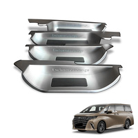 Plaque de seuil de porte en aluminium éclairée par LED personnalisée, pédale de bienvenue pour Toyota Alphard série 40