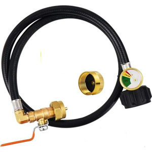 Portable Gas <b>Stove</b> Hose 8 Mm Stainless Steel Qcc Connector For 1 Lb To 20 Lb Propane Tank Conversion - Product Image 3