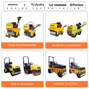 Compacteur hydraulique vibratoire 1 tonne, 1,5 tonne, 2,5 tonnes, 2 tonnes, 10 tonnes, double tambour, mini rouleau compresseur, types de poids de rouleaux compresseurs - Product Image 3