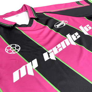 Maillot de football rétro unisexe personnalisé imprimé par sublimation, séchage rapide, respirant, confortable, polyester de haute qualité, logo et nom personnalisés - Product Image 3
