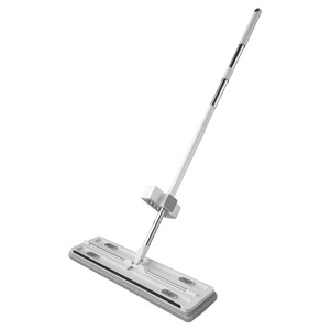 Flat <b>Mop</b> With Stainless Steel Rod EVA Scraper For Wooden Floors Wet Dry Use Microfiber Hook And Loop Fastener - Product Image 5