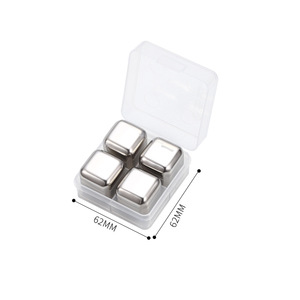 Cubos <span class=keywords><strong>de</strong></span> Hielo <span class=keywords><strong>de</strong></span> Acero Inoxidable 304 para Cerveza y Vino, para Degustadores <span class=keywords><strong>de</strong></span> Vino, Productos Metálicos <span class=keywords><strong>de</strong></span> Grado Alimenticio - Product Image 2