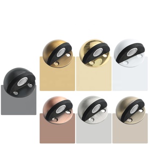 Butée <span class=keywords><strong>de</strong></span> <span class=keywords><strong>porte</strong></span> magnétique en acier inoxydable 201 durable en forme <span class=keywords><strong>de</strong></span> tête <span class=keywords><strong>de</strong></span> tortue avec tampon en caoutchouc semi-circulaire, sans perçage - Product Image 1