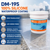 Revêtement de toiture en silicone 100% DM avec garantie de 30 ans, membrane d'étanchéité liquide de qualité professionnelle, fourniture en gros d'usine