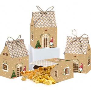 2025 Christmas Gift <b>Box</b> New House Candy <b>Box</b> Baking <b>Box</b> in Stock Promotional Paper Bags - Product Image 3