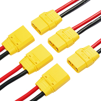 Connecteur mâle/femelle YOUWEI XT90H en cuivre étamé, fil en silicone 8-10AWG, 300V, pour voitures électroniques, voitures RC, drones