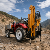 Foreuse pneumatique diesel FY-300T de type tracteur avec moteur et boîte de vitesses, profondeur de forage 300m, pour puits d'eau et usage agricole