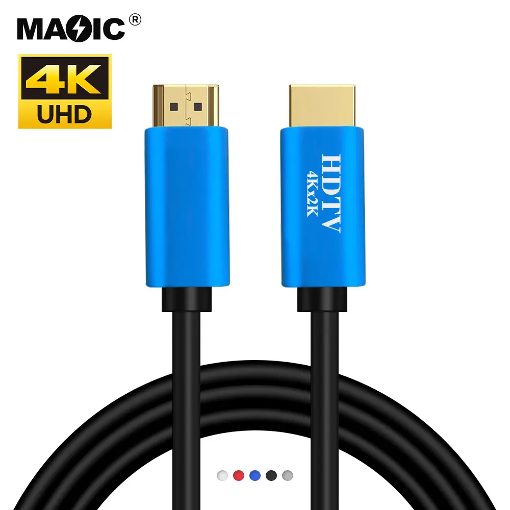 Câble HDMI Ultra rapide plaqué or 4K 2K 18Gbps, longueur personnalisée, pour moniteur de télévision UHD, ordinateur portable et Xbox, livraison gratuite