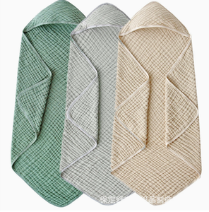 Offre Spéciale 90*90 Swaddle à capuche 6 couches en coton tissé <span class=keywords><strong>serviette</strong></span> de bain à séchage rapide couverture de maternité exclusive <span class=keywords><strong>pour</strong></span> enfants bébés - Product Image 2