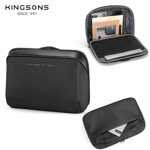 Kingsons Laptop Bag 15.6 Inch Waterproof Shockproof Business Travel <b>Briefcase</b> Unisex Shoulder Crossbody Bag - Product Image 1
