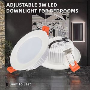 Modern LED Downlight <b>Spotlight</b> Adjustable Indoor Bedroom Lamp with Aluminum Housing IP20 for Residential Use - Product Image 2