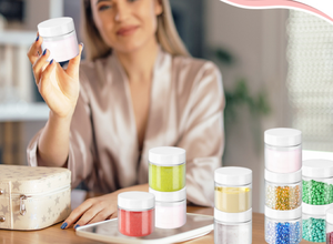 Envase cosmético PETG transparente de 2 oz con tapas de plástico blanco Etiqueta personalizada Embalaje de crema Almacenamiento de viaje Botellas vacías - Product Image 3