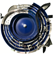 Alimentateur vibrant à bol en acier inoxydable ZETONG avec moteur et PLC pour équipement de fabrication de composants électroniques, garantie 1 an