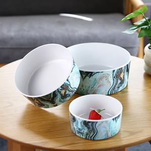 Assiette carrée en mélamine de style vietnamien simple, couleur personnalisée, vaisselle rectangulaire polie et écologique - Product Image 2