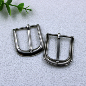 Fibbia di lusso in lega di zinco argento fibbia singola 15mm 20mm 25mm 30mm fibbia per cintura in metallo per cinturino borse in pelle cintura - Product Image 6