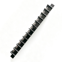 Connecteur de bornier à vis pour montage sur panneau, pas de 11,00 mm, KT2-11, 300 V, 30 A, traversant, nickelé, pour armoire de commande