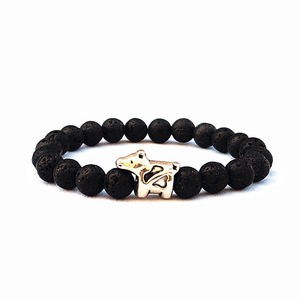 G2639 Pulseras De Piedras Naturales Perles en pierre volcanique Ours polaire <span class=keywords><strong>Bracelet</strong></span> à breloques Bijoux de mode Bracelets & Bangles - Product Image 5