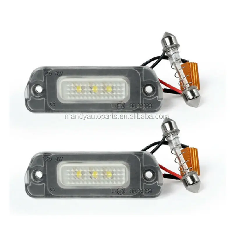 อะไหล่รถยนต์และอุปกรณ์เสริมไฟป้ายทะเบียน LED สำหรับ Mercedes-Benz R W251 06-11 ml W164 05-11 GL X164 07-12