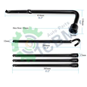 Rueda de neumático de repuesto <span class=keywords><strong>ICBM</strong></span>, mango de gato de coche, llave de lengüeta de neumático para herramienta de kit de neumático de repuesto de gato - Product Image 1