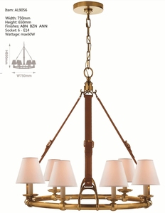Lustre suspendu vintage ECOJAS, lumière chaude CCT, pour villa, hall d'hôtel, salle à manger - Product Image 1