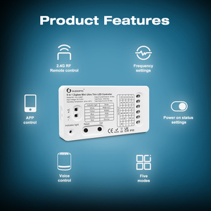 Gledopto 5-in-1 siêu mỏng mini Led điều khiển DC5-24V GL-C-002P 2.4 Gam RF + app điều khiển từ xa - Product Image 4