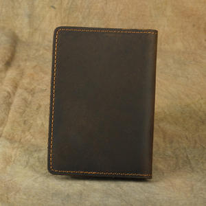Porte-passeport Andong pour homme en cuir Crazy Horse, porte-cartes, portefeuille en cuir de vache véritable - Product Image 3