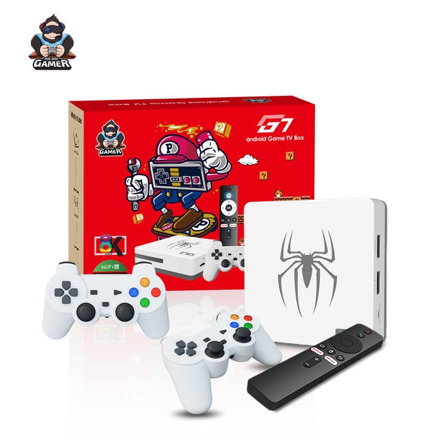 G7 Retro Video Handheld Game Console Stick 4k TV Game Tv Box with Dual Wireless Gamepad HD Retro Video Game Consoles Set Top Box