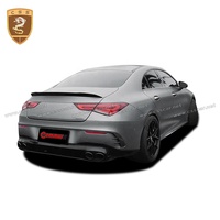 Kit carrosserie en fibre de carbone style Commas pour Mercedes Benz CLA W118 CLA35AMG : Lame avant, canards, diffuseur arrière, prises d'air