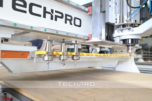 3 trục tuyến tính công cụ tự động thay đổi <span class=keywords><strong>ATC</strong></span> trục chính <span class=keywords><strong>CNC</strong></span> <span class=keywords><strong>Router</strong></span> Máy Khắc gỗ cho tủ bếp gỗ cửa - Product Image 4