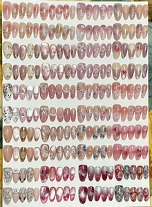 Venta al por Mayor de 10 <span class=keywords><strong>Uñas</strong></span> Postizas Hechas a Mano, Nueva Moda Francesa, <span class=keywords><strong>Uñas</strong></span> de Presión de Alta Calidad, ABS Acrílico, Cobertura Completa - Product Image 2