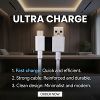 Câble de charge USB-A vers Type C à sortie stable 5V, coque biodégradable, synchronisation de données haute vitesse, cordon durable pour appareils mobiles, vente en gros