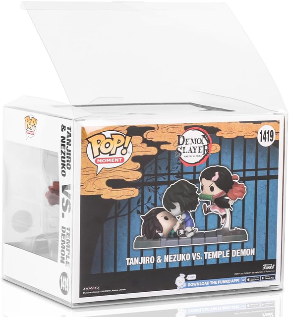 Protector PET Case for Funked  Ultra Thick Clear Pop Case Crystal Clear Heavy Duty Display Box with Scratch Resistant