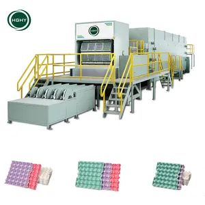 Automatic egg tray machine waste pulp paper recycling production line egg tray making machine price