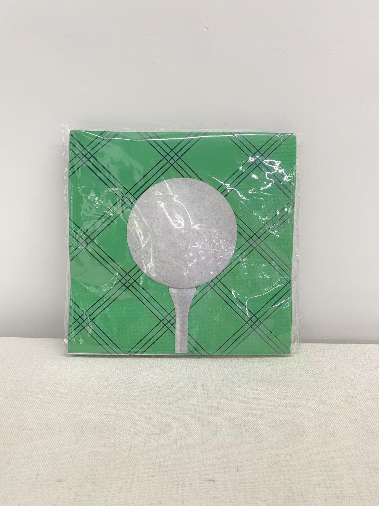 Servilleta blanca verde 33*33cm * 16 piezas