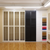 Volets de porte en bois sur mesure, volets de séparation de pièce en PVC avec porte de placard pliante