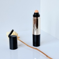 Stick de Luxe Double Embout pour Highlighter et Contour, Tube Vide pour Correcteur avec Pinceau et Miroir, Emballage Cosmétique à Bas Prix