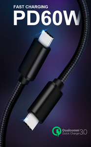 USB3.0 USB C cavo di ricarica rapida PD60W cavo di ricarica rapida per dispositivi Android <span class=keywords><strong>compatibile</strong></span> con <span class=keywords><strong>iPhone</strong></span> tipo C <span class=keywords><strong>caricabatterie</strong></span> - Product Image 6