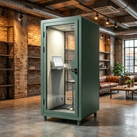 Cabine de bureau insonorisée individuelle mobile, isolation phonique, vente en gros directe d'usine, certifiée CE ISO9001