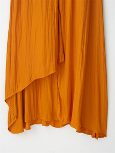 Women's <b>Spaghetti</b> <b>Strap</b> Halter Neck Solid Color Sleeveless Asymmetric Casual Dresses Fashion - Product Image 5