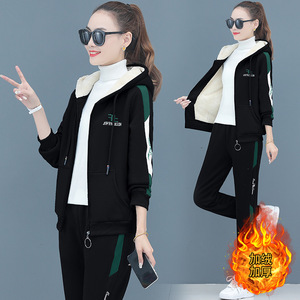 <span class=keywords><strong>Tute</strong></span> <span class=keywords><strong>in</strong></span> pile invernali 2022 da <span class=keywords><strong>donna</strong></span>, set due pezzi con cappuccio, felpe calde, tuta sportiva casual da <span class=keywords><strong>donna</strong></span> - Product Image 6