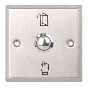 Panneau de contrôle d'accès encastré avec réinitialisation automatique, bouton d'ouverture et de sortie pour petites communautés, sonnette à montage en surface - Product Image 1