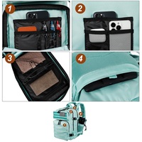 Sac de voyage imperméable personnalisé Trailpop avec logo, pour le sport, la randonnée, le camping, la gym, sac à dos tactique vert menthe 35L
