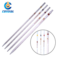 Pipette graduée en verre borosilicate CORDIAL 1/2/5/10/25/50 ml pour usage en laboratoire