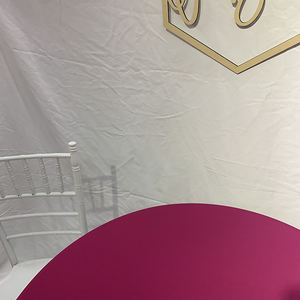 Mantel de Spandex elástico reutilizable Rosa redondo, cubierta de uso doméstico, fiesta al aire libre, banquete, promoción, ropa de mesa - Product Image 5