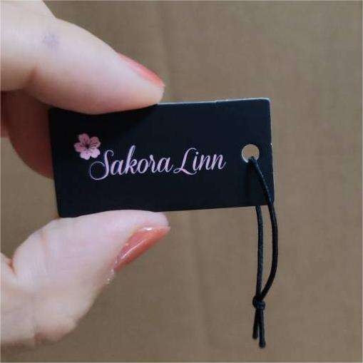 300 Gold String Price Tags For Jewelry - 5/16 X 3/4 Inch Blank Labels With Cotton Strings